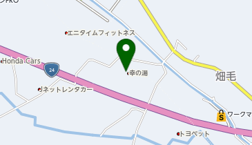 CHARGESPOT(チャージスポット)極楽温泉 幸の湯の地図画像