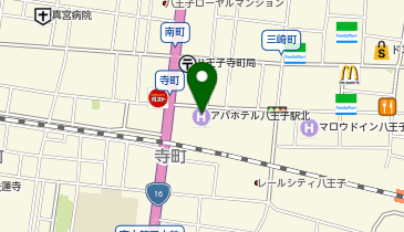 CHARGESPOT(チャージスポット)アパホテル(八王子駅北)の地図画像
