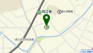 CHARGESPOT(チャージスポット)セブン-イレブン 富士吉田月江寺店の地図画像