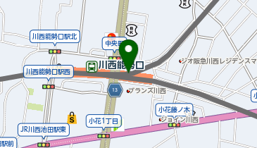 ChargeSPOT ローソン HA 川西能勢口東口店の地図画像