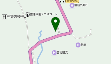 CHARGESPOT(チャージスポット)雲仙温泉観光案内所の地図画像