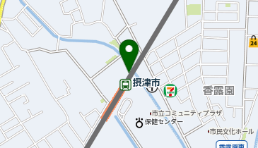 ChargeSPOT ローソン HB 阪急摂津市店の地図画像