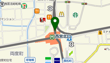 ChargeSPOT ローソン HB 阪急西北ホーム店の地図画像
