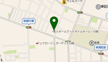 ChargeSPOT ローソン 川崎塚越二丁目店の地図画像