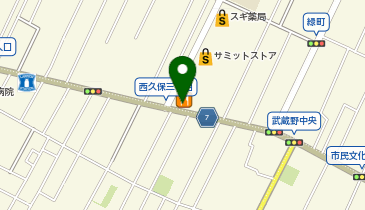 CHARGESPOT(チャージスポット)バーミヤン 武蔵野緑町の地図画像