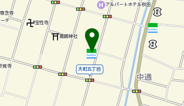CHARGESPOT(チャージスポット)ファミリーマート 秋田赤れんが館通り店の地図画像