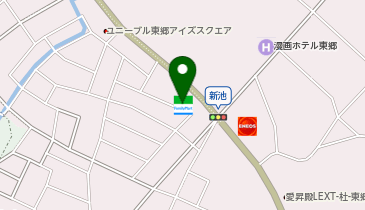 CHARGESPOT(チャージスポット)ファミリーマート 東郷町新池店の地図画像