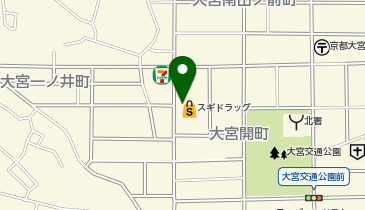 CHARGESPOT(チャージスポット)スギドラッグ 紫竹西通店の地図画像