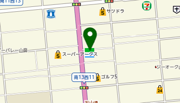 CHARGESPOT(チャージスポット)ファミリーマート 札幌南12条店の地図画像