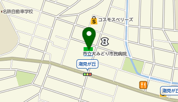 CHARGESPOT(チャージスポット)ファミリーマート 緑潮見が丘店の地図画像