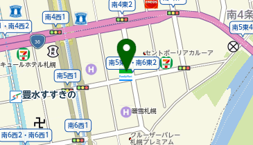 CHARGESPOT(チャージスポット)ファミリーマート 札幌南5条東店の地図画像
