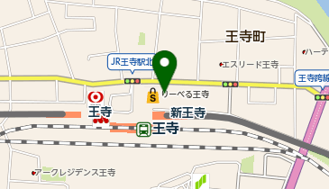 CHARGESPOT(チャージスポット)大阪うどん きらく 王寺店の地図画像