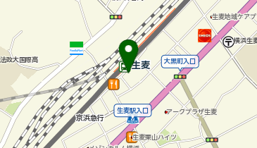 CHARGESPOT(チャージスポット)カラオケボックスアメリカンドリーム生麦の地図画像