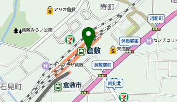 ChargeSPOT セブン-イレブン ハートイン JR倉敷駅南口店の地図画像