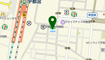 ChargeSPOT ファミリーマート 宇都宮駅東口店の地図画像