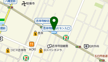 ChargeSPOT ファミリーマート 吉祥寺東町一丁目店の地図画像