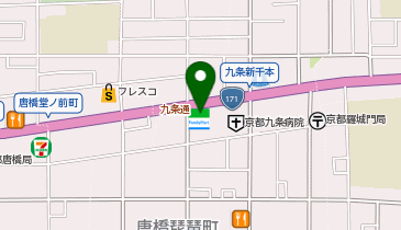 ChargeSPOT ファミリーマート 唐橋羅城門町店の地図画像