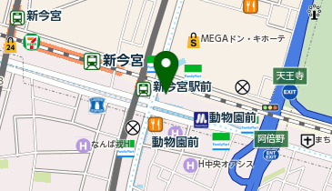 ChargeSPOT ファミリーマート 新今宮駅東店の地図画像