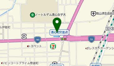 ChargeSPOT ファミリーマート 岡山清心女子大前店の地図画像