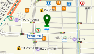 ChargeSPOT ファミリーマート 岡山錦町店の地図画像