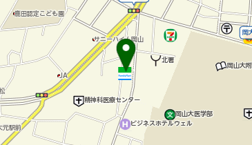 ChargeSPOT ファミリーマート 岡山鹿田店の地図画像