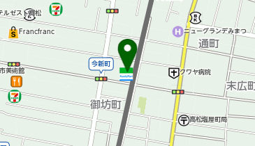 ChargeSPOT ファミリーマート 高松今新町店の地図画像