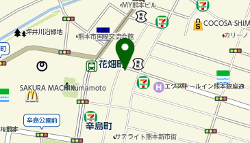 ChargeSPOT ファミリーマート 熊本銀座通り店の地図画像
