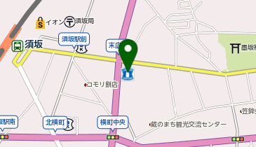 CHARGESPOT(チャージスポット)ローソン 須坂東横町店の地図画像