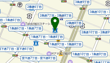 CHARGESPOT(チャージスポット)梅光軒 旭川本店の地図画像