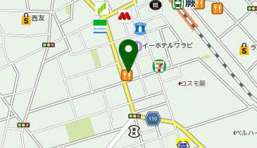 ChargeSPOT ローソン ストア100 わらび中央店の地図画像