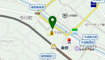 CHARGESPOT(チャージスポット)ウエルシア 秦野今川町店の地図画像