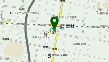 CHARGESPOT(チャージスポット)セブン-イレブン 高松JR栗林駅前店の地図画像