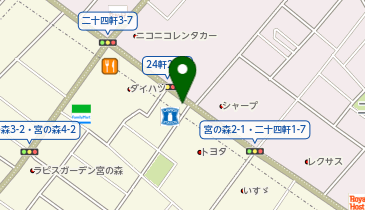 ChargeSPOT ローソン 札幌宮の森3条一丁目店の地図画像