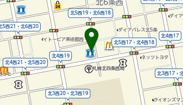 ChargeSPOT ローソン 札幌北5条西十九丁目店の地図画像