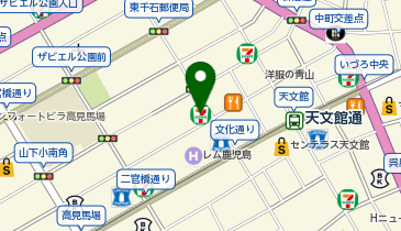 CHARGESPOT(チャージスポット)セブン-イレブン 鹿児島にぎわい通り店の地図画像