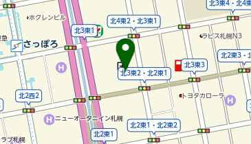 ChargeSPOT セブン-イレブン 北海道STJR札幌病院店の地図画像