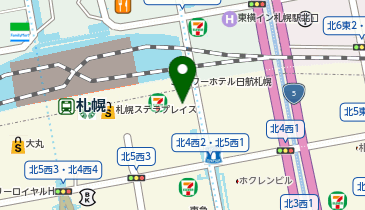 ChargeSPOT セブン-イレブン 北海道ST札幌ステラプレイス店の地図画像