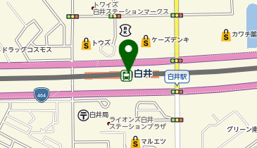CHARGESPOT(チャージスポット)北総鉄道 白井駅の地図画像