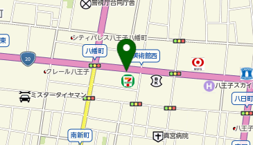 ChargeSPOT セブン-イレブン 八王子八日町5丁目店の地図画像