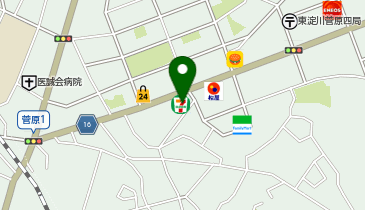 ChargeSPOT セブン-イレブン 大阪菅原1丁目店の地図画像