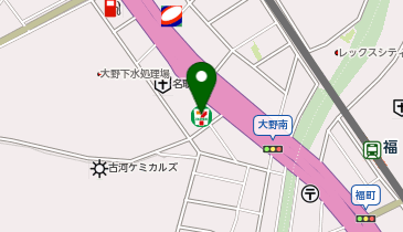 CHARGESPOT(チャージスポット)セブン-イレブン 大阪大野2丁目店の地図画像