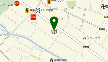 ChargeSPOT セブン-イレブン 前橋西片貝5丁目店の地図画像