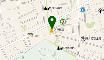 スギ薬局 東大和店の地図画像