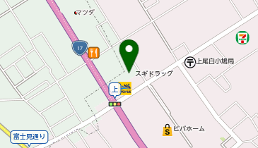 スギドラッグ 桶川末広店の地図画像