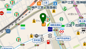 スギドラッグ 三宮センター街店の地図画像