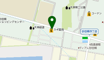 スギ薬局 砂田橋店の地図画像