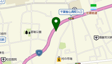 スギ薬局 在宅調剤センター千葉中央店の地図画像