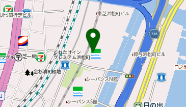 スギ薬局 ブルーフロント芝浦店の地図画像