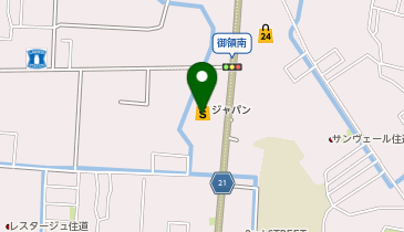 ジャパン 大東氷野店の地図画像