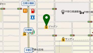 ジャパン 針中野店の地図画像